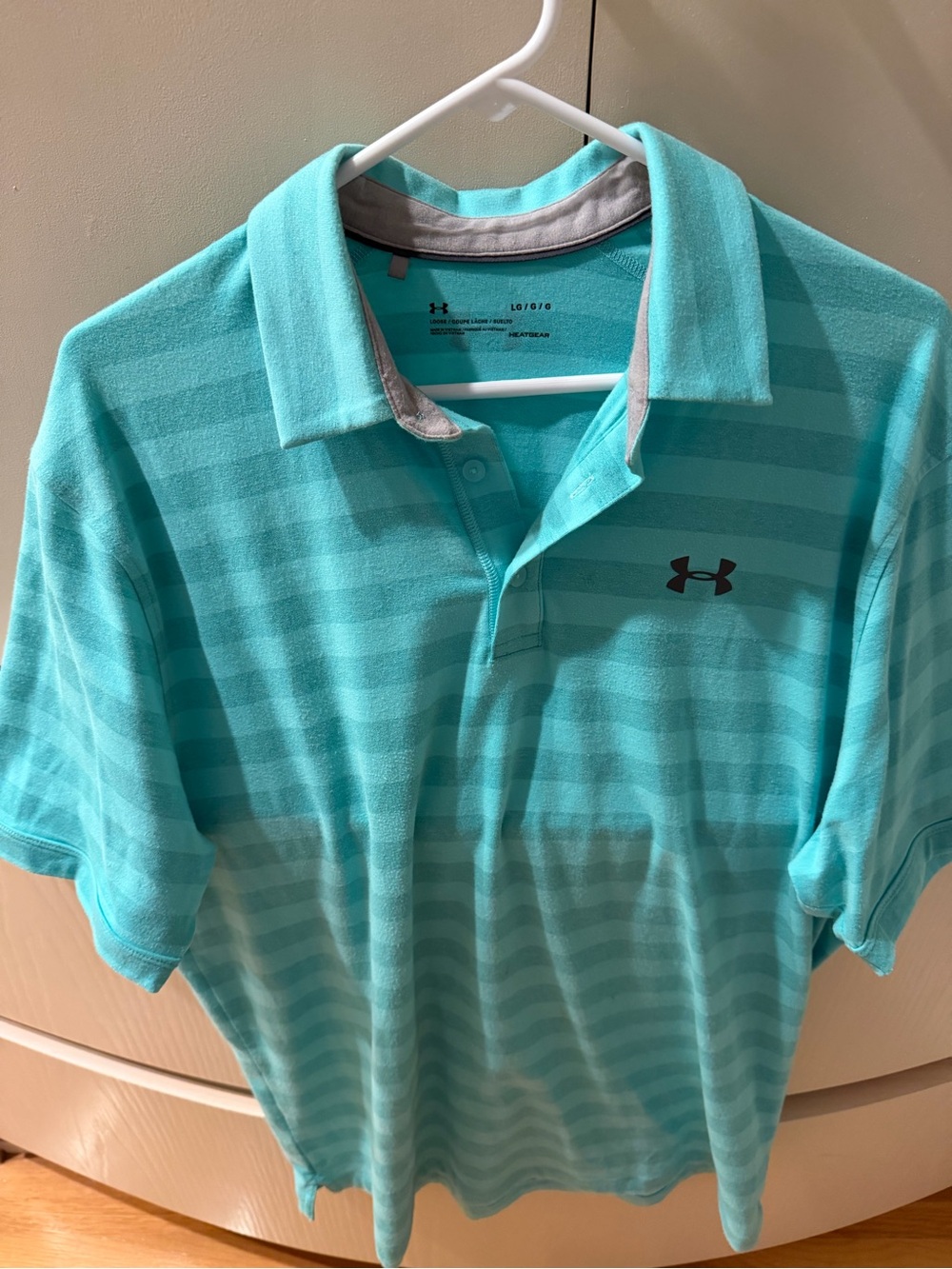 Under Armour Men’s Aqua Striped Polo